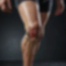 Visual representation of weight impact on knee health