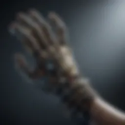 Detailed view of advanced prosthetic technology