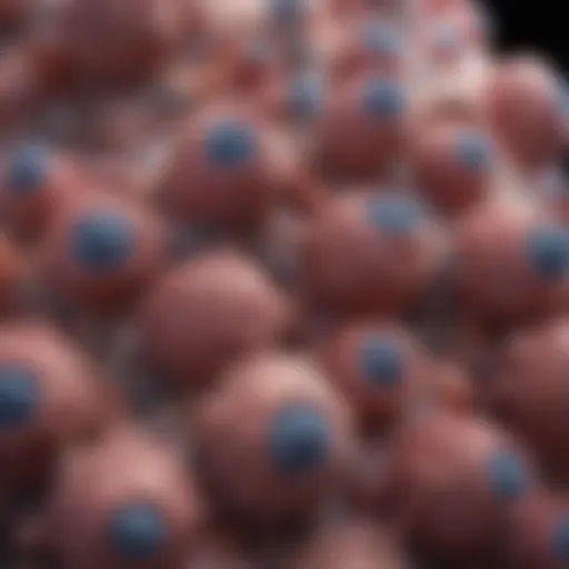 Detailed diagram of neotype lung tumor cellular composition