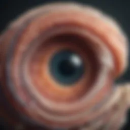 Diagram illustrating the anatomy of the optic nerve