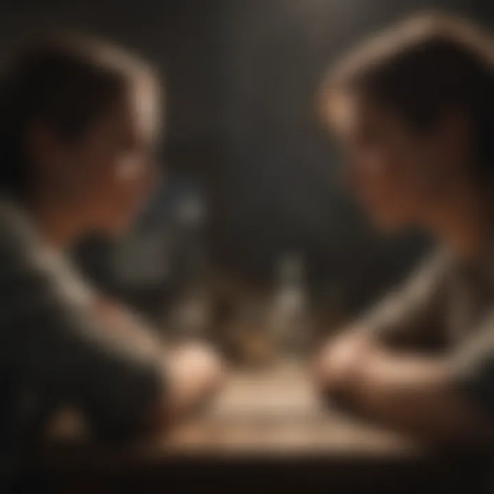 A group discussion highlighting supportive relationships for PTSD