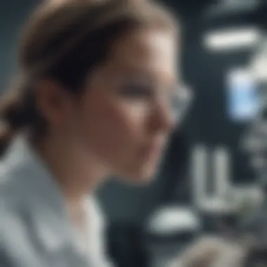 Researcher Analyzing Genetic Engineering Data A researcher analyzing data related to mosquito genetic engineering