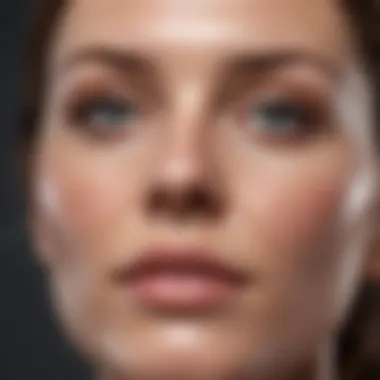 Revitalized Skin with Cold Plasma Close-up of skin revitalization through cold plasma therapy