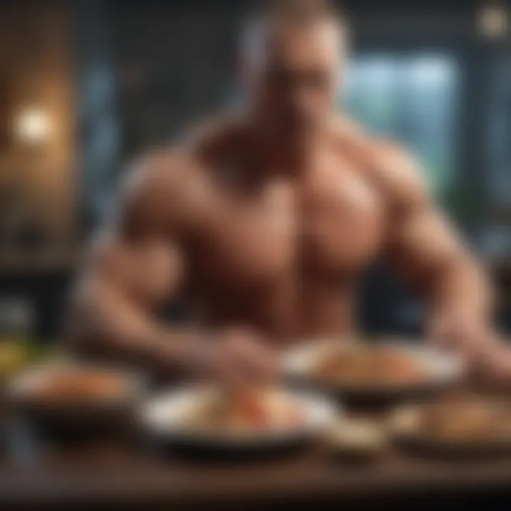 Nutrient-rich meal promoting muscle growth