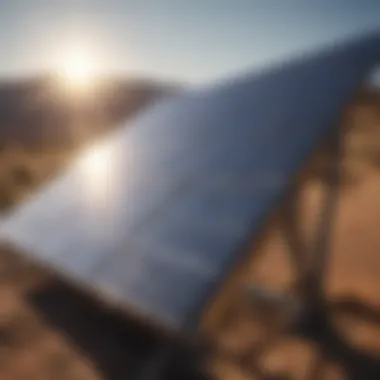Harnessing Solar Energy Solar panels harnessing sunlight for energy