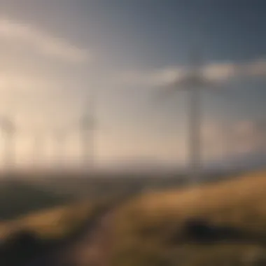 Wind Energy as a Sustainable Solution Wind turbines generating clean energy