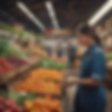 A vibrant market scene showcasing local produce.