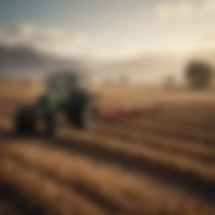 A farmer using modern technology in agriculture.