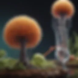 Illustration depicting the concept of substitution in biological systems