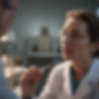 Expert Discussion on Treatment Options Medical professional discussing treatment options