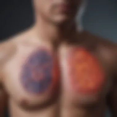 Symptoms Overview Diagram showcasing symptoms of lung infections