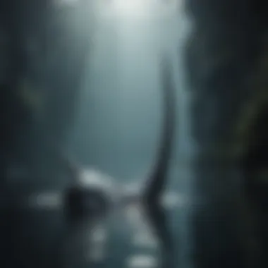 The Iconic Tusk: A Unique Adaptation A narwhal showcasing its long tusk above water