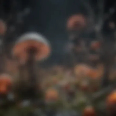An artistic depiction of biological systems in action.