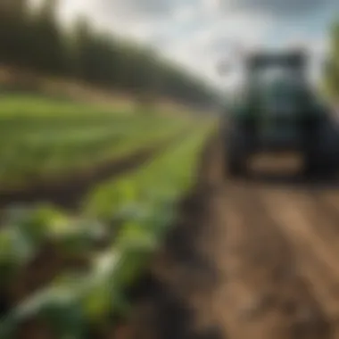Sustainable Practices for Future Agriculture An illustration of sustainable farming practices.