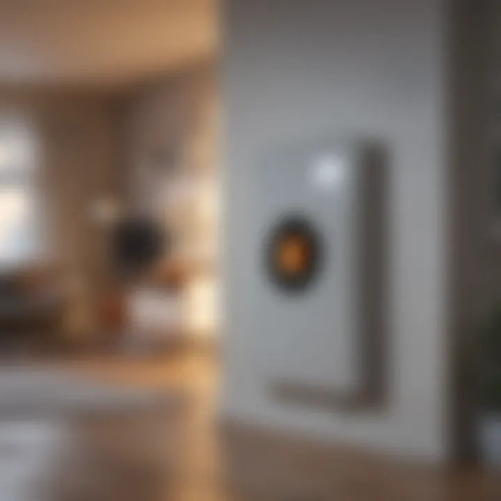 A modern smart heating system in a home