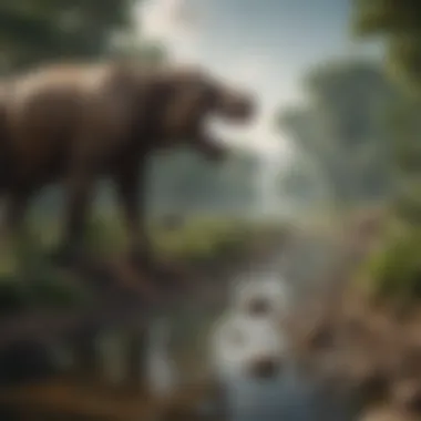 Ecological Consequences of Extinction Visual representation of the ecological impacts of extinction on the food chain.