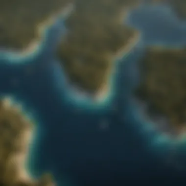 Impacted Ecosystems Due to Sea Level Rise Map highlighting vulnerable ecosystems affected by rising seas