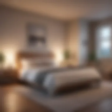 Optimal Sleep Environment for Weight Management A tranquil bedroom showcasing optimal sleep environment