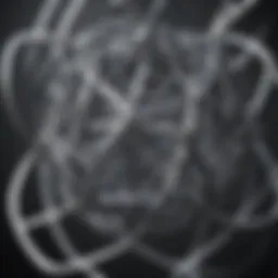 Representation of metallic lattice structure highlighting atomic arrangement