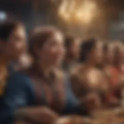 A vibrant depiction of American cultural diversity