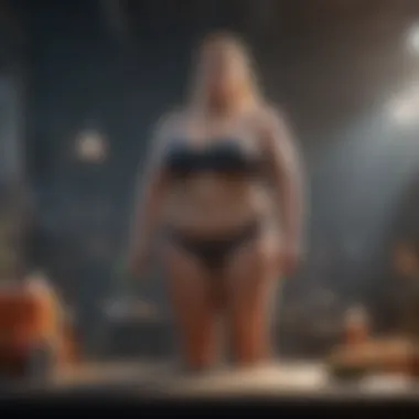 Visual representation of lifestyle impacts on body mass