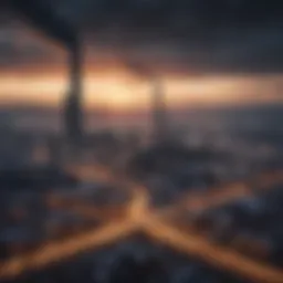 Visual representation of carbon emissions across various sectors