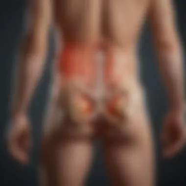 Symptoms of Chronic Lumbosacral Pain Infographic depicting common symptoms associated with chronic lumbosacral pain