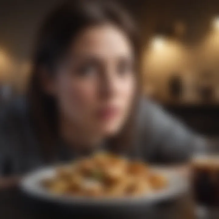 Infographic showcasing causes of night eating syndrome