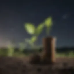 A graph illustrating the relationship between economic growth and environmental impact.