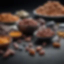 Visual representation of iron-rich foods and supplements