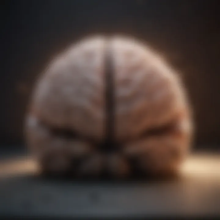 A brain illustration showing the impact of alcohol withdrawal on sleep patterns.
