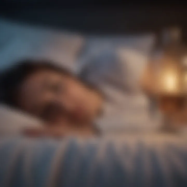 A peaceful night scene, symbolizing effective sleep management strategies.
