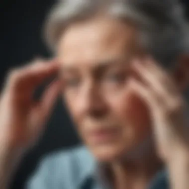 Migraine Symptoms in Seniors An informative infographic depicting migraine symptoms in seniors