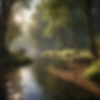 Peaceful Setting for Migraine Relief A calm and peaceful setting promoting relaxation for migraine relief
