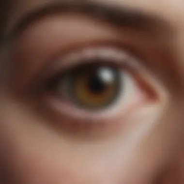Impact of Environment on Eye Health Visual representation of environmental factors affecting eye moisture.