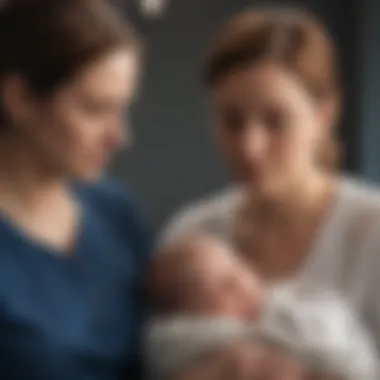 Caregiver Support in Pre and Postpartum Context Visual representation of supportive interactions between caregivers and new parents