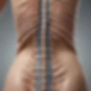 Spinal Curvature and Its Anatomical Repercussions Illustration depicting spinal curvature in scoliosis