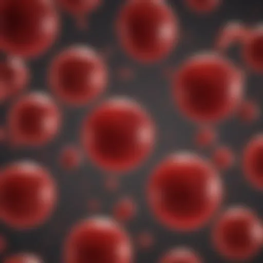 A detailed diagram illustrating the sickle-shaped red blood cells compared to healthy red blood cells.