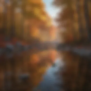 Seasons of New England A scenic view of New England's diverse landscape showcasing seasonal changes in temperature.