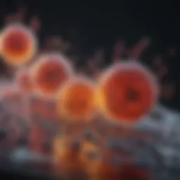 Illustration depicting the biochemical reaction of urease activity in microorganisms.