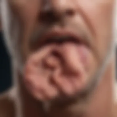 Thick Mucus in COPD Airways Illustration depicting thick mucus in the airways of a patient with COPD
