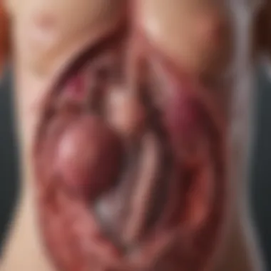Organs Affected by Uterine Cancer Metastasis Graphical representation of organs commonly affected by uterine cancer metastasis.