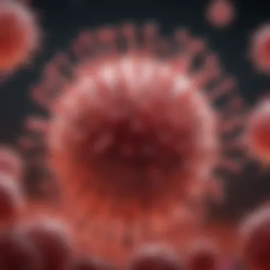 Unique Adaptations of HIV Virus Illustration of HIV virus structure highlighting unique adaptations
